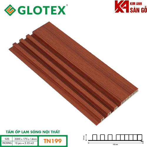 Tấm Ốp Lam Sóng Nội Thất Glotex TN-199
